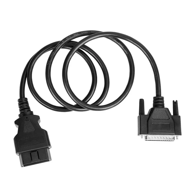 1 Meter Long Male OBD2 16Pin To DB25 Male Extension Cable 16PIN To DB 25PIN OBD Adapter Wire for Car Diagnostic Tool Scanner