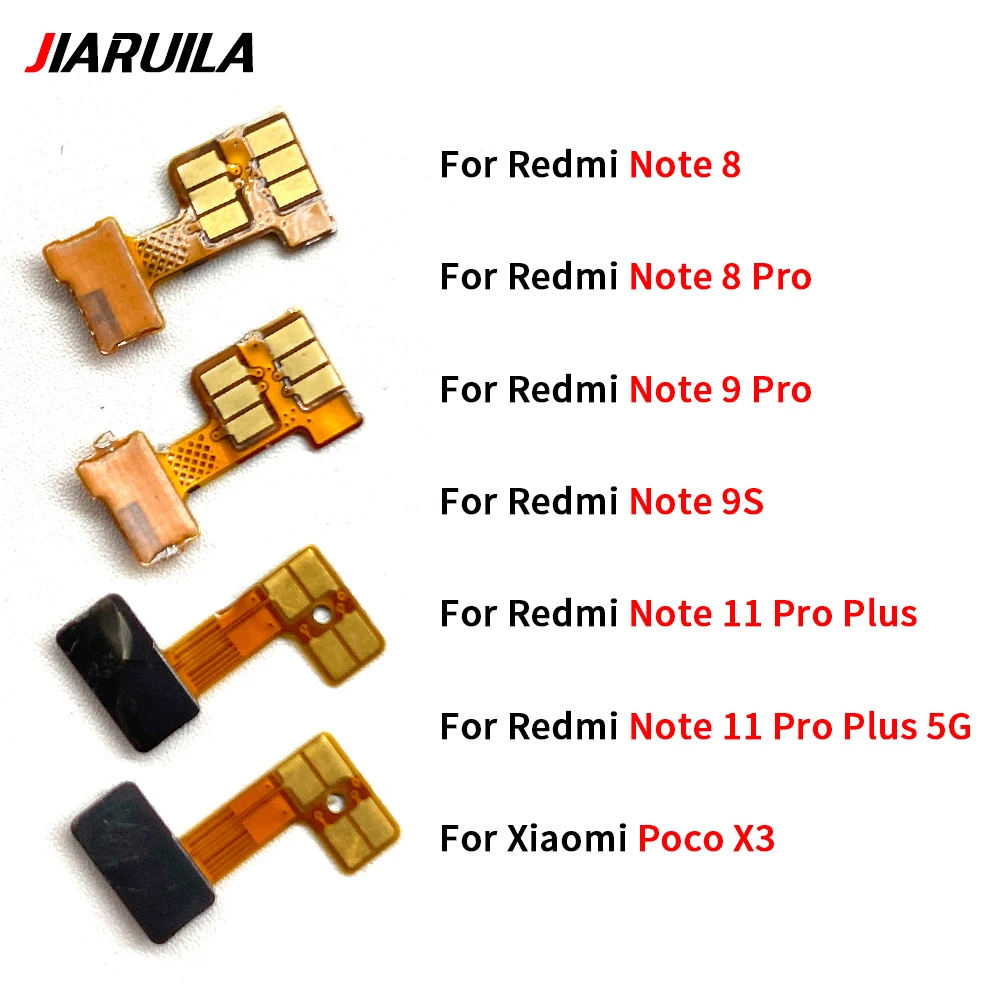 

10Pcs，For Xiaomi Redmi Note 9S 8 11 Pro Plus / Poco X3 FlashLight Repair Replacement Flex Cable Distance Proximity Sensor