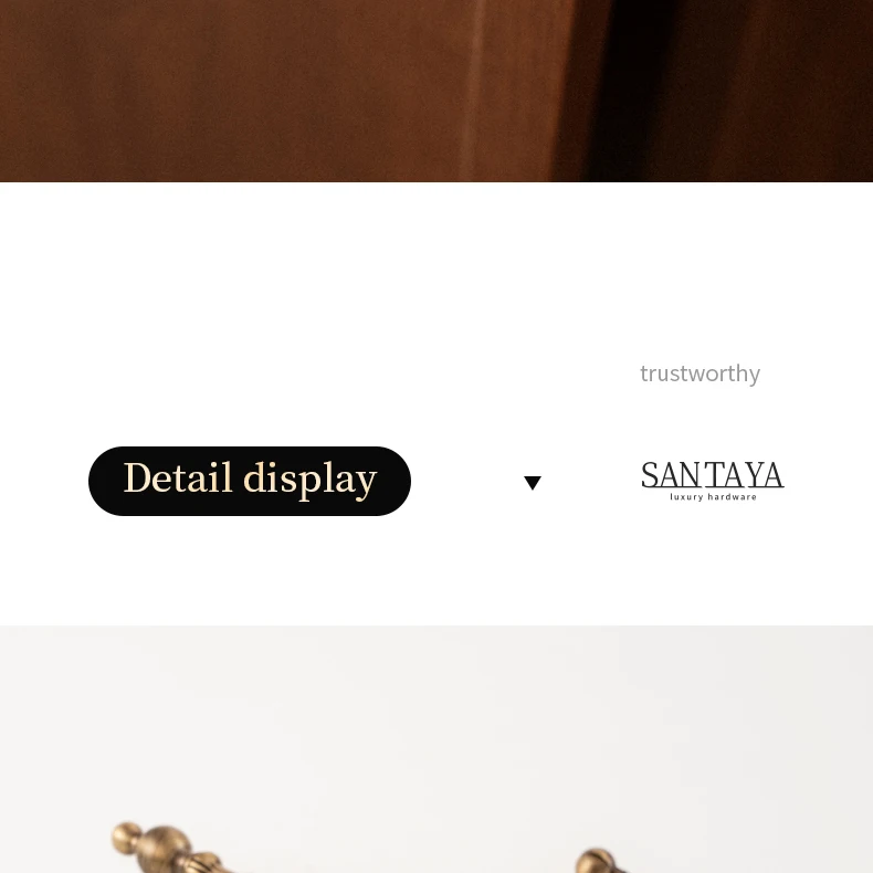 Antique brass furniture pull and drawer knob — supplier illustration 13