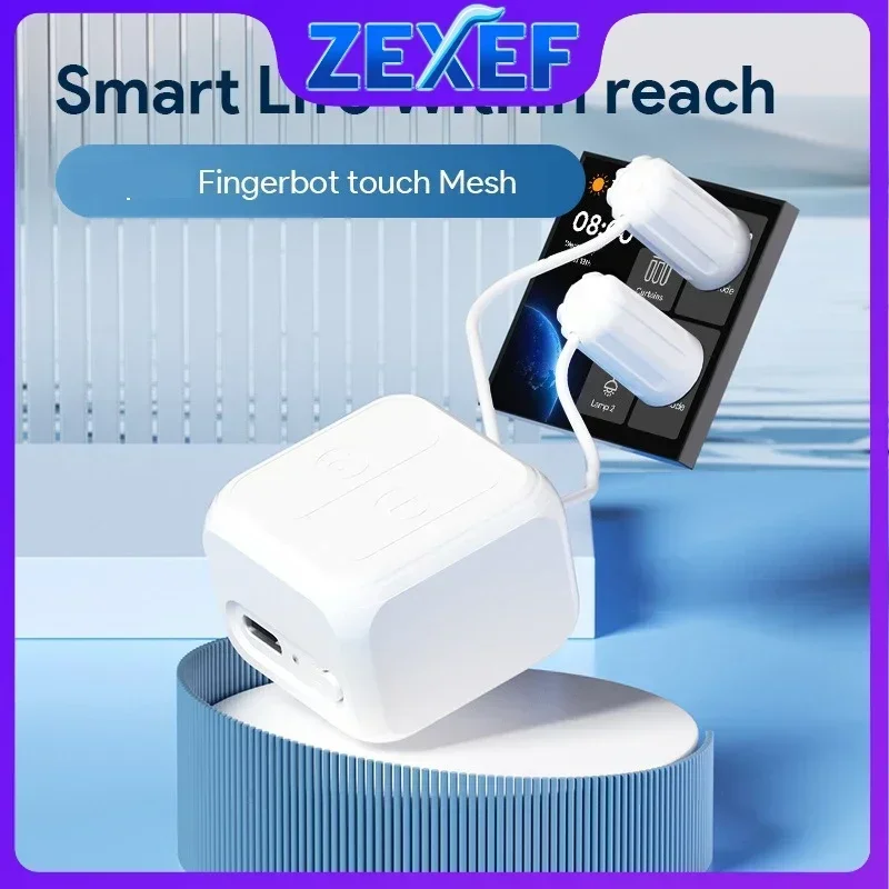 Tuya Fingerbot Bot Switch Robot Electric Curtain Drive Remoter Garage Button Chromecast Automation With Alexa Google Home Tools