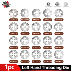 HAMPTON 1pc Left Hand Threading Die M3 M6 M8 M10 M12 M14 M16 M18 M20 Metric Thread Cutting Dies Tools for Metalworking Hand Tool