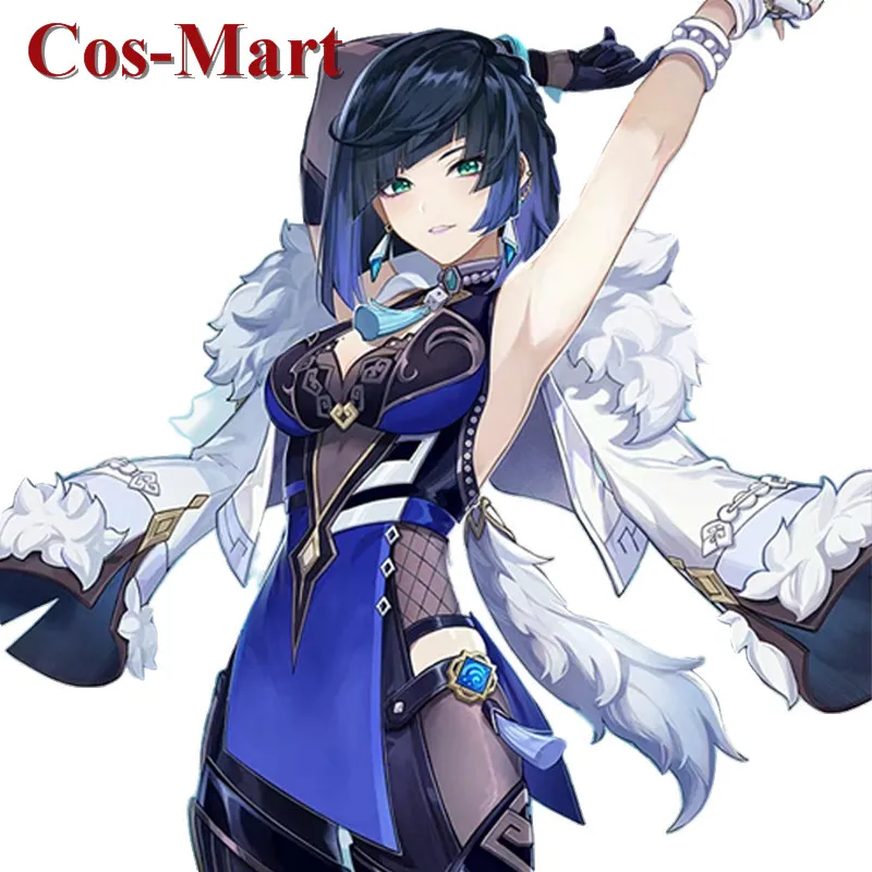 Cos-Mart Nieuwe Game Genshin Impact Yelan Cosplay Kostuum Zoete Elegante Combat Uniformen Activiteit Party Rollenspel Kleding S-XL