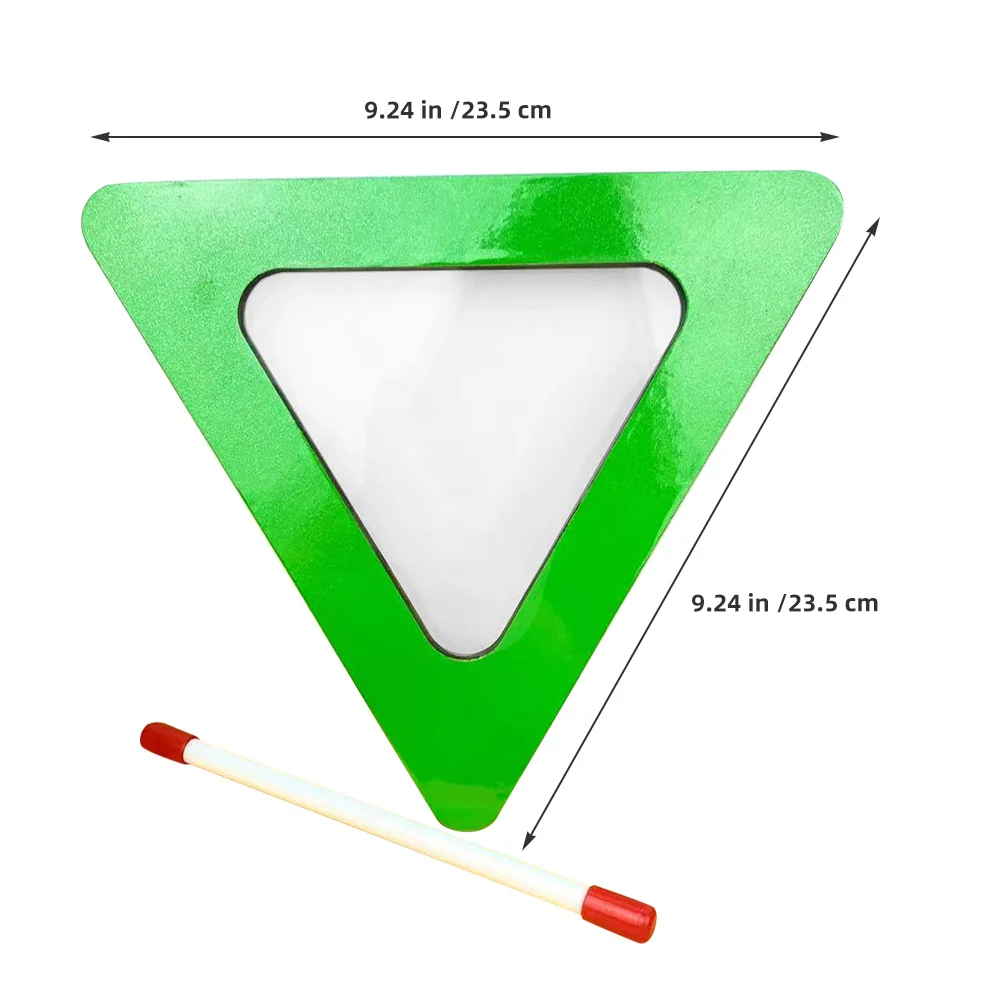 

1 set 1 Set Triangular Hand Drum Percussion Instrument With Drumstick For Music Celebration Festival Decor Hand Drum Set