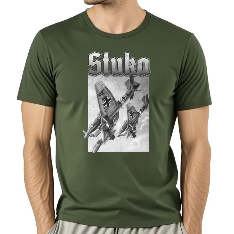 Stuka-Camiseta de moda WW2 para hombre, Luftwaffe