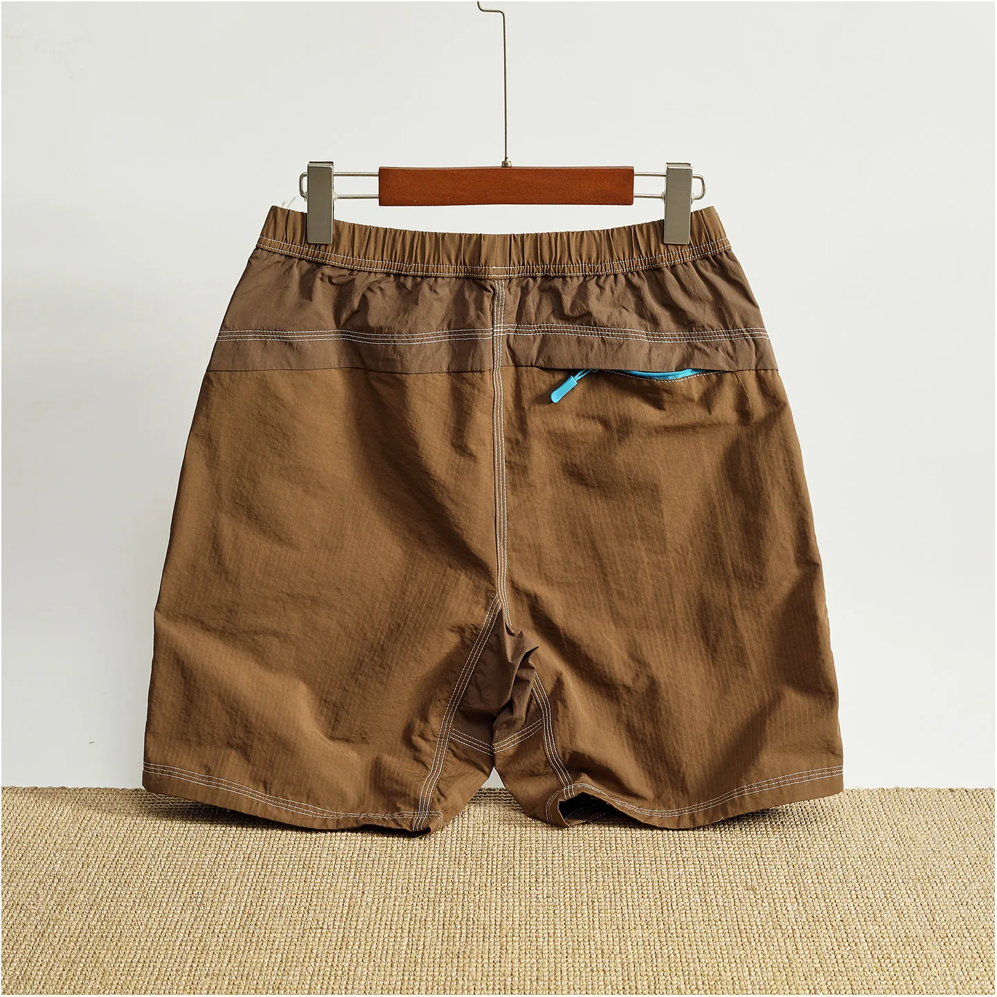 2026 Summer New American Retro Outdoor Quick-drying Elastic Waist Shorts Men's Fashion Loose Multi-pocket Casual 5-point Pants