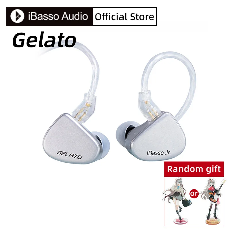 iBasso Jr. Gelato HiFi Wired Earphones In Ear Music Headphones High Quality Sport Headset Customized Pc Gamer Accessories Gifts