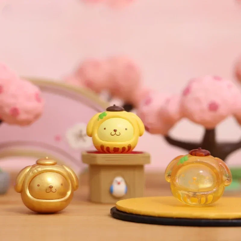 MINISO Sanrio postacie MINI Dharma seria pudełko z niespodzianką Kuromi Kawaii zabawki dla dzieci torba na prezent urodzinowy z pięciu przedmioty dekoracyjne