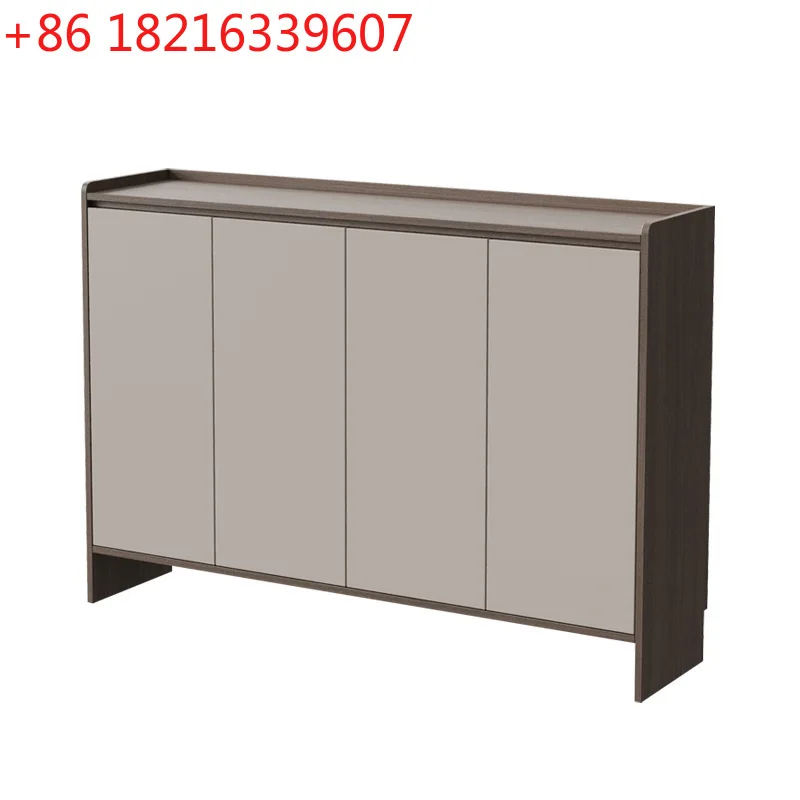 YAO Italian minimalist solid wood household door small apartment living room entrance entrance entrance cabinet integrated