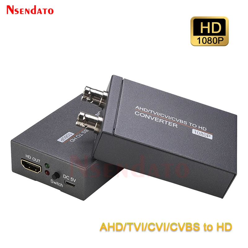 Full HD AHD TVI CVI CVBS to HDMI signal Converter Adapter 4 in 1 HDMI AHD video Converter For PC CCTV Security IP Camera