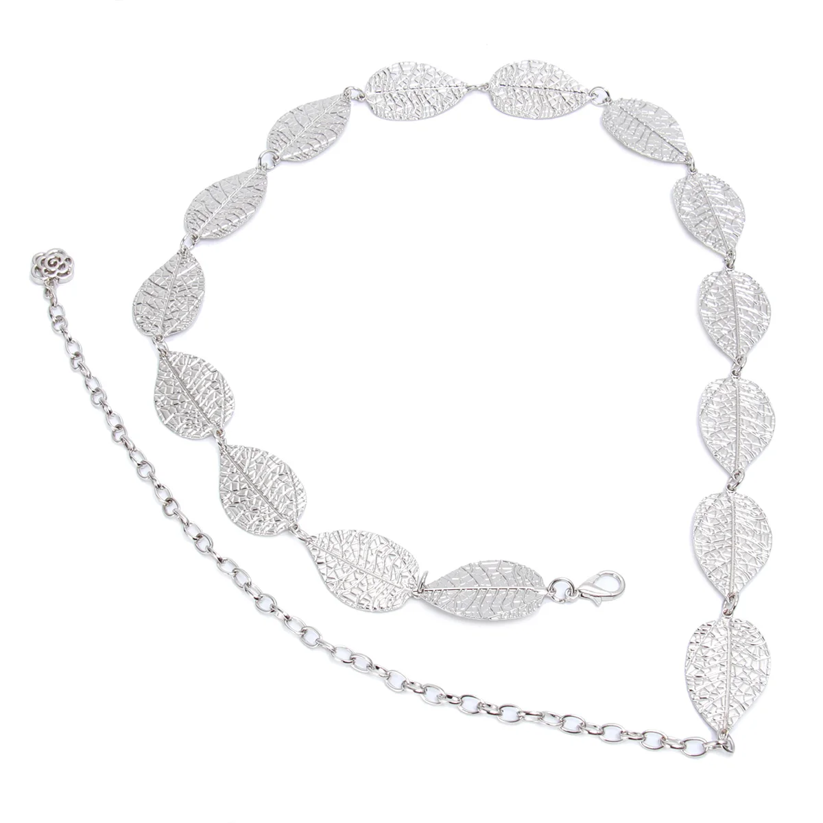 

Metal Thin Waist Chain Wedding Belt Leaf Shape Belts for Dresses Chains Women Girl