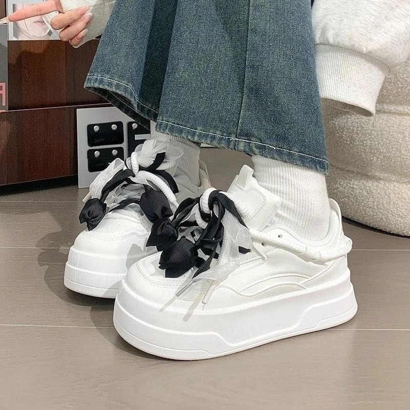 

​Women's Thick Sole Sneakers 2025 New Original Design Hot Sale Versatile Chunky Shoes Height Increase Casual Sneakers for Women​