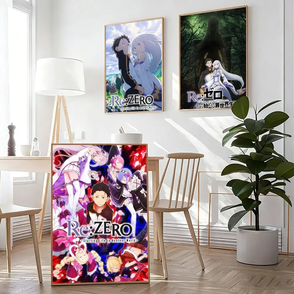 ReZero - Starting Life in Another World Painting Calligraphy Painting Posters and Prints Art Print Home Decor Art Gifts