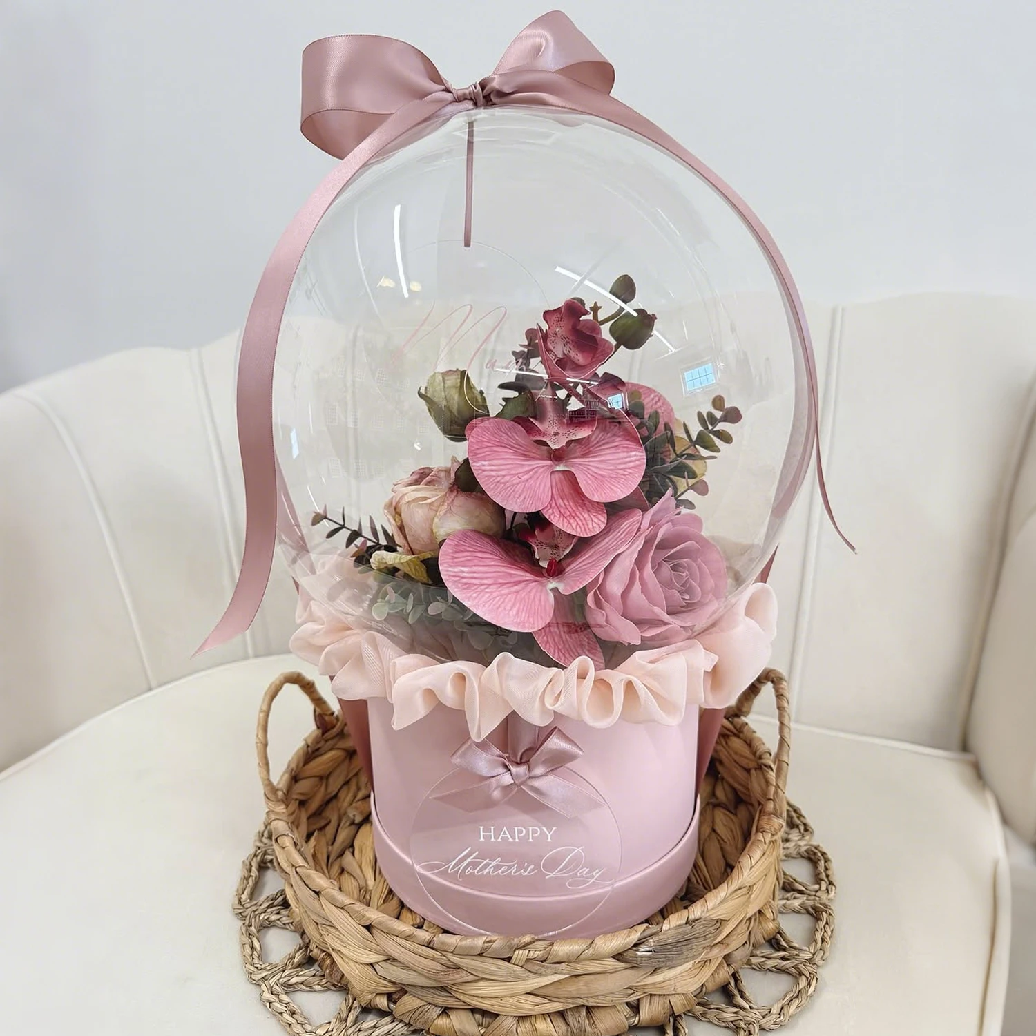 5/10 Stück transparente Wellenballons mit breiter Öffnung, Geschenkverpackung für Hochzeit, Geburtstagsparty-Dekoration (ohne Inhalt) – Detail 3