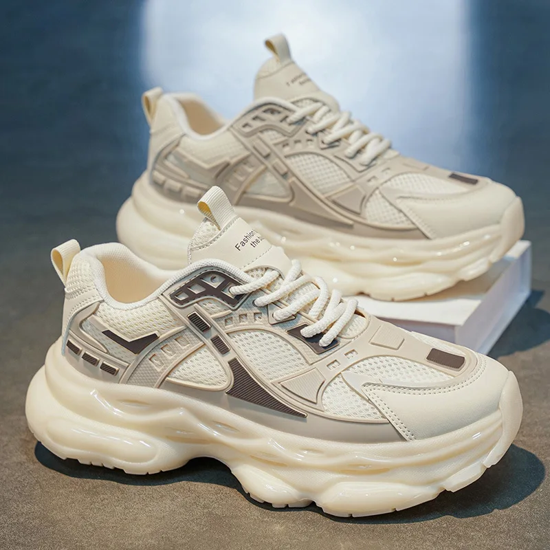 Men's shoes 2026 summer new breathable mesh dad shoes casual outdoor sports shoes