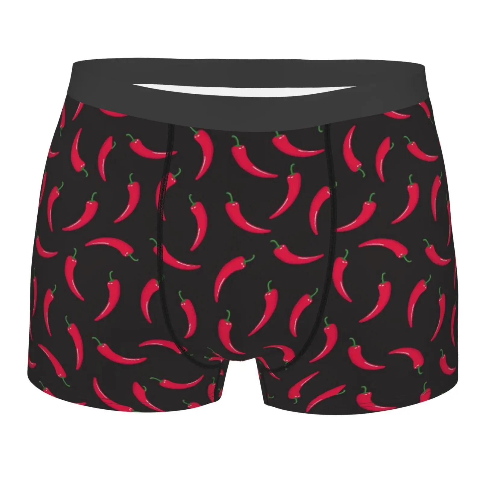 

Cartoon Red Chili Pattern Men Underwear Boxers Breathable Mens Boxershorts Men's Panties Underpants Man Boxers Briefs Trunks