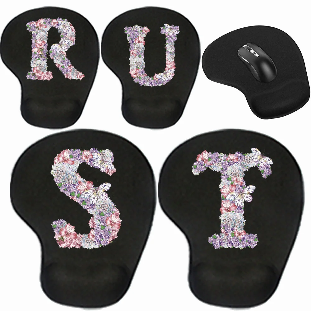 

Wrist Guard Mouse Pad Office Desk Pad Soft Comfortable Memory Cotton Rebound Desk Mat Print Rose Flower Series Mouse Pad NonSlip