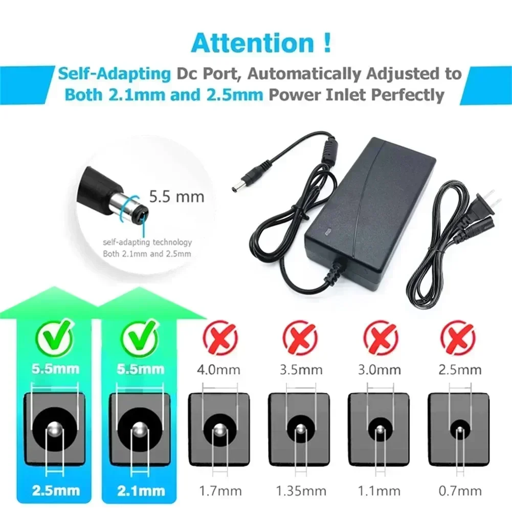 42V 2A Scooter Battery Charger Power Adapter For 36V Electric Bike M365 Power Supply Adapter Electric Bike Powerboard US Plug - Image 5