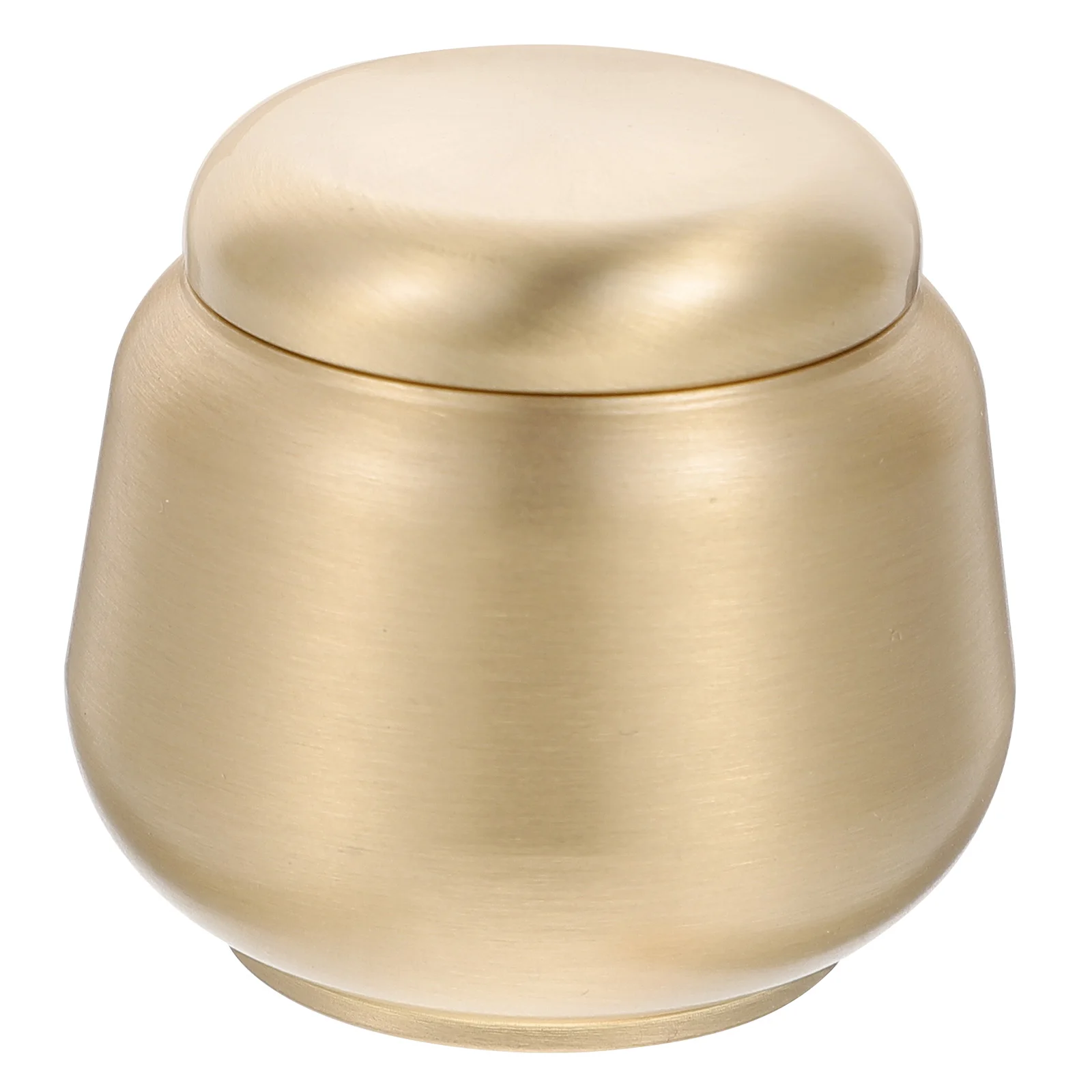 

Tea Canister Powder Jar Copper Brass Holder Food Containers Storage Can Sealed Long Lasting Sturdy Easy Clean Hygienic Gift