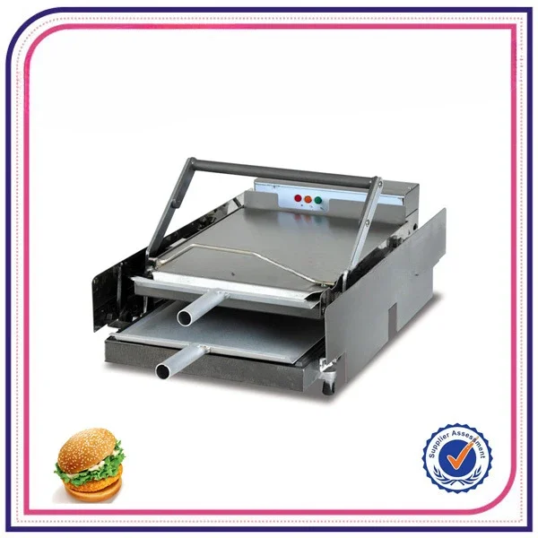 Pemanggang Roti Hamburger Tahan Karat/Pemanggang Roti/Pemanggang Roti Lapis Ganda