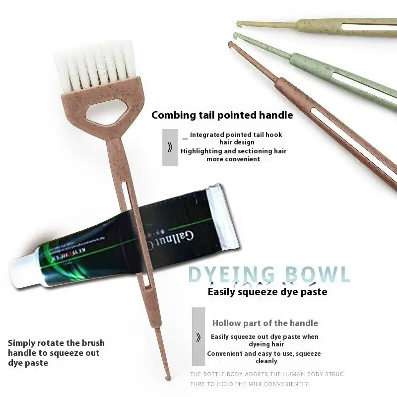 1/3 قطعة قسط صالون صبغة شعر عدة فرشاة تلوين الشعر ومجموعة صحون لتقوم بها بنفسك صبغ الشعر التبييض صالون الحلاقة لون الشعر قضيب أداة