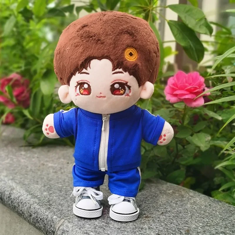 Fashion 20CM Doll Sportswear Mini Sports Suit Dolls Clothes Topcoat Trousers Cotton Stuffed DIY Accessories Photo Props Gift