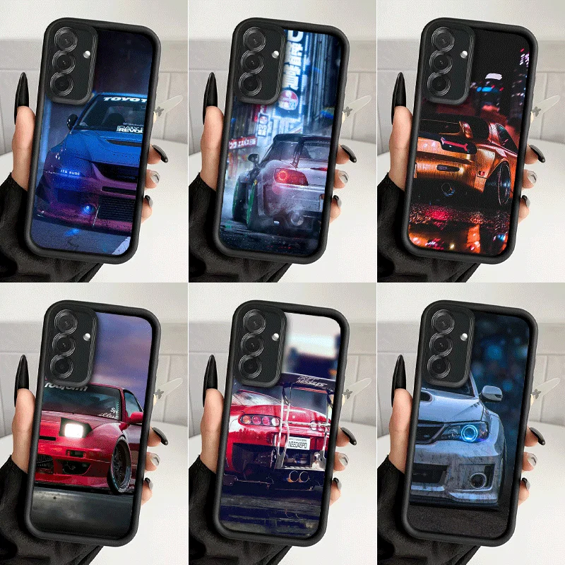 Japan JDM Sports Cars Theme Shockproof Phone Case For Samsung A13 A14 A15 A16 A17 A33 A34 A35 A36 A37 A53 A54 A55 A56 A57 A23 A2