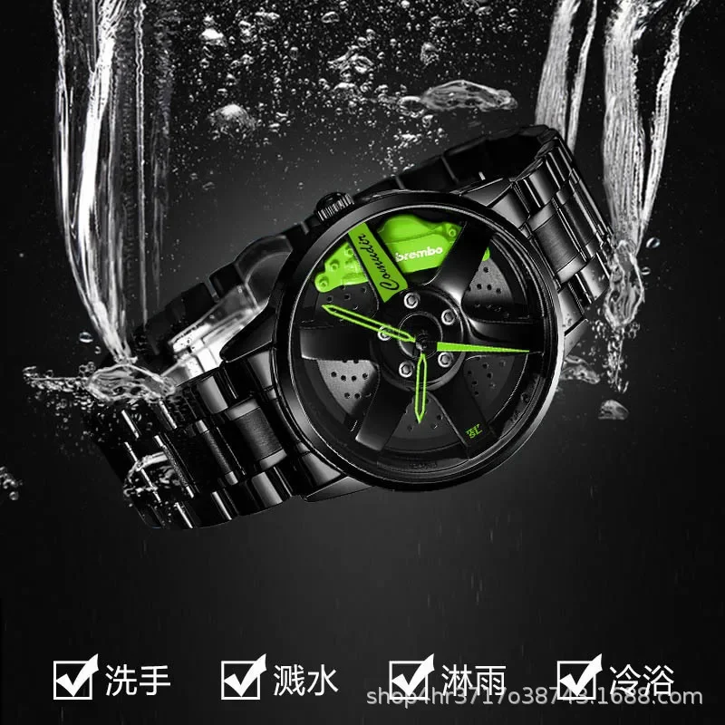 Official genuine automatic movement watch men's waterproof wheel style non-mechanical watch
