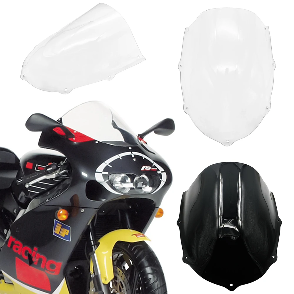 Motorcycle windshield suitable for RS125 RS250 1996-1998 transparent black RS 125 S250 1999-2005 Front Windscreen