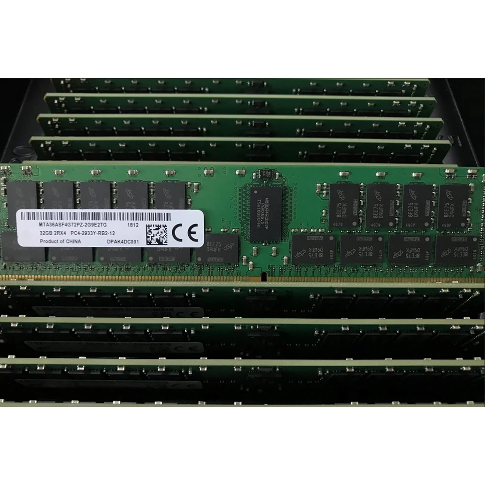 RAMストリップ,高品質,高速配送,ddr4,PC4-2933Y, 2933 2rx4,reg,ecc,32gb,mt用,1個