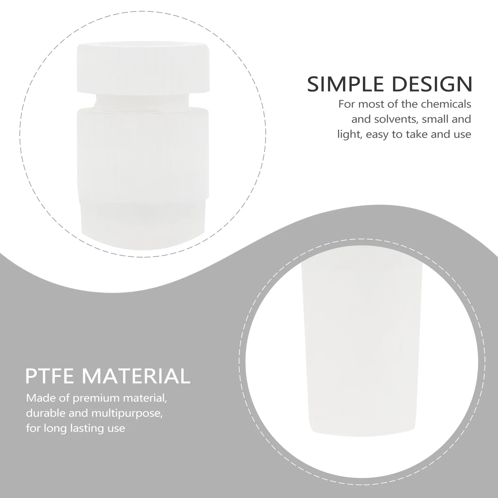 

PTFE Stirring Plug Safe Chemistry Experimental Tool Multipurpose Long Lasting Easy to Use Professional Laboratory