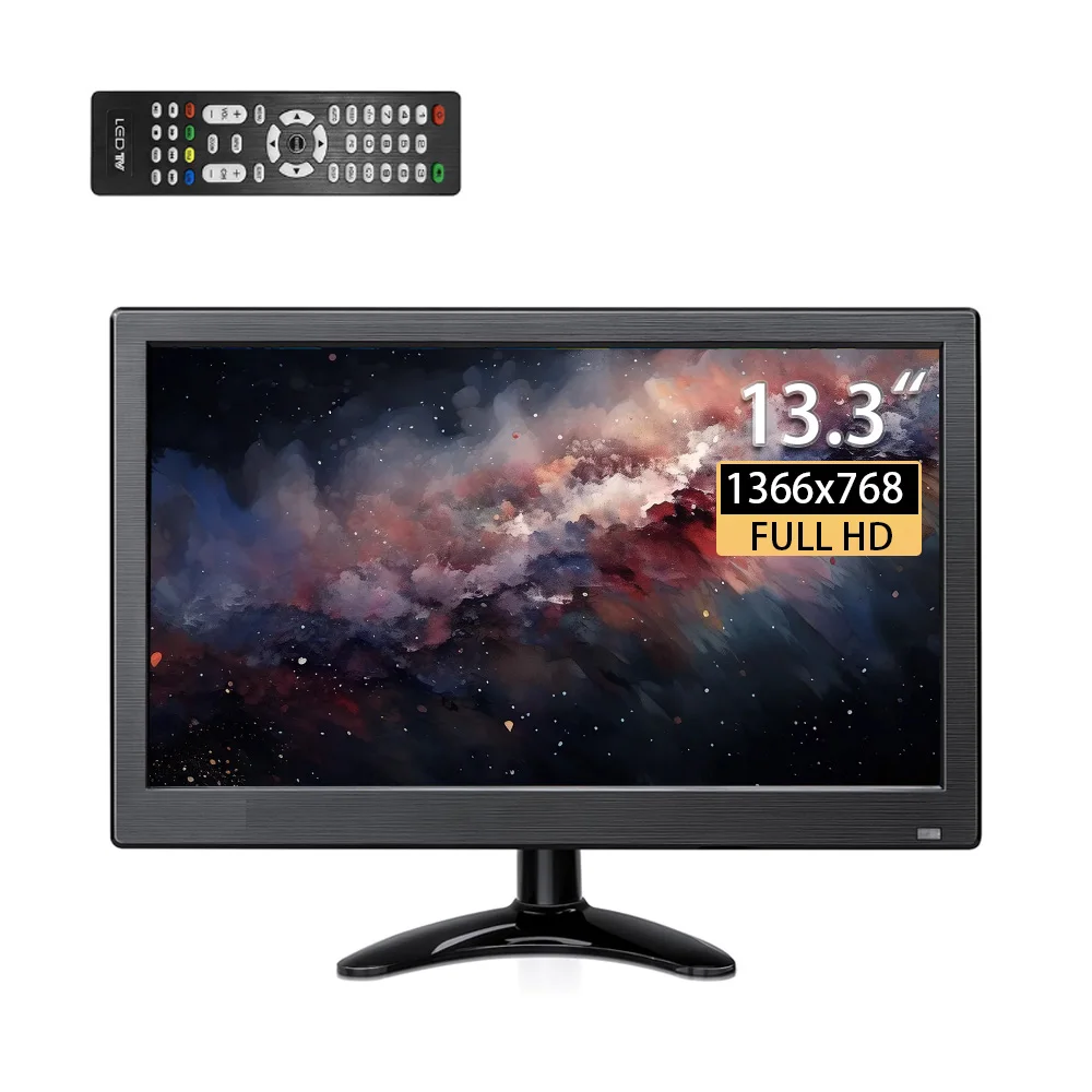 

Portable Monitor 13.3/11.6/10.1 Inch Smal Monitor Computer Monitor with HDMI/VGA/AV/BNC/USB Interface for Laptop Raspberry Pi