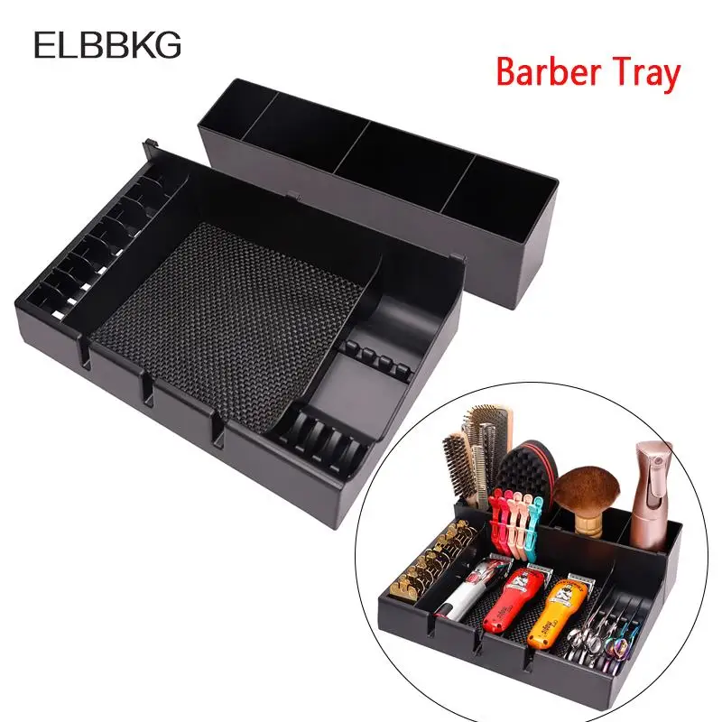 

1pc Razor Case Storage Box Barber Clipper Tray Anti-slip Clippers Organizer Hair Trimmer Holder Barbershop Tool