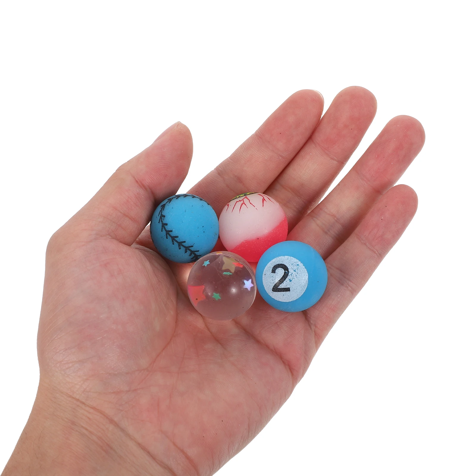 

30Pcs Bouncy Balls Frosted Surface Strong Resilience Kids Jumping Balls Carnival Party Children Rubber Toy Anti-Stress Toys