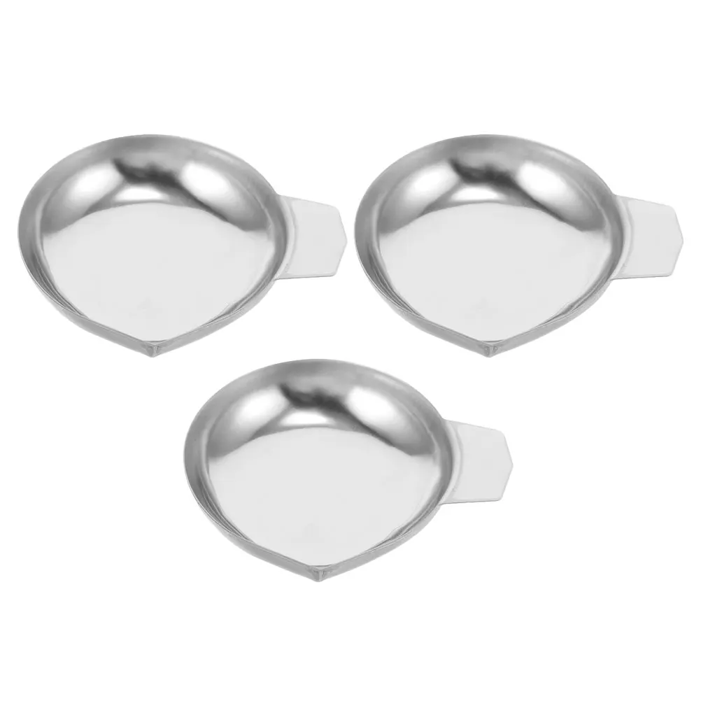 

3pcs Diamond Weighing Pan Stainless Steel High Precision Jewelry Scale Tray Measuring Gems Food Boat Digital Gram