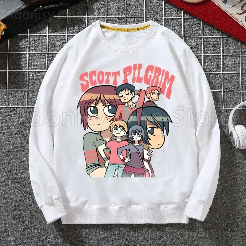 

Scott Pilgrim Casual Hooded Clothes Solid Color Regular Unisex Printing Sweatershirt Men Women