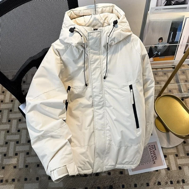 

Thiened Bla Bread Coat, хлопковое пальто для мужчин и женщин, теплая зимняя верхняя одежда с капюшоном, зимняя коллекция 2024 г.