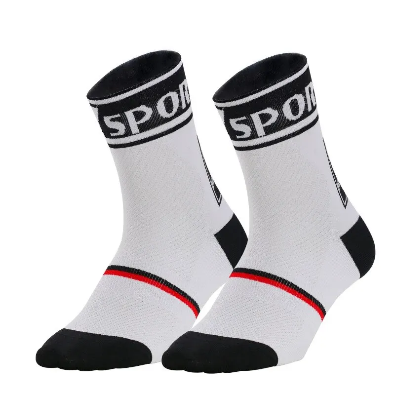 Sports Socks Cycling Running Basketball Sweat Absorption Quick Dry High Elastic Breathable Function In Tube Socks