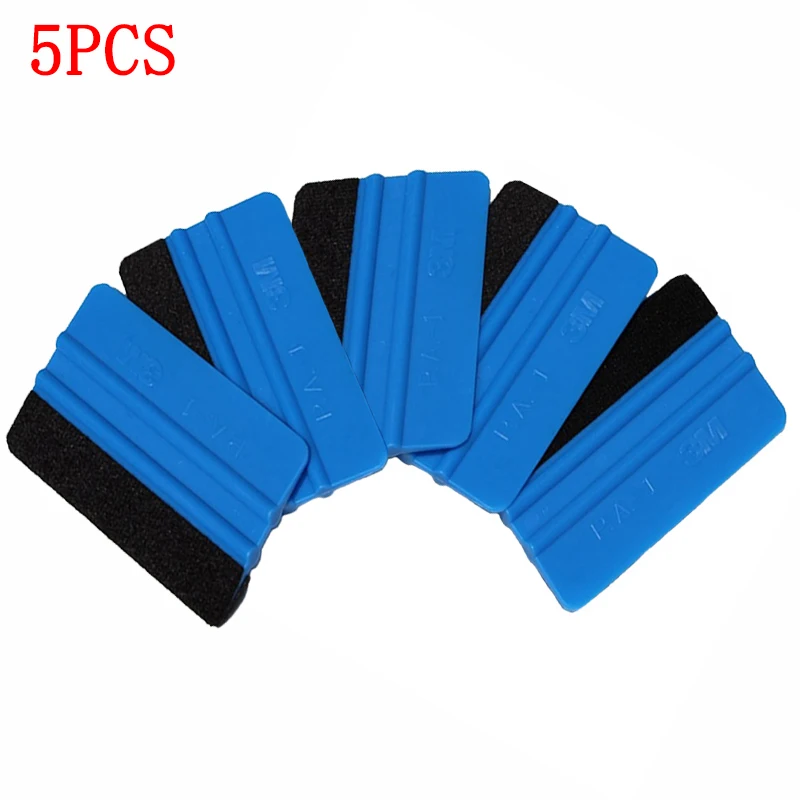 5 Stück Auto Vinyl Kohle faser Schaber Auto Fenster Eisent ferner Reinigung Rakel Werkzeuge Film verpackung Auto Reinigung Zubehör