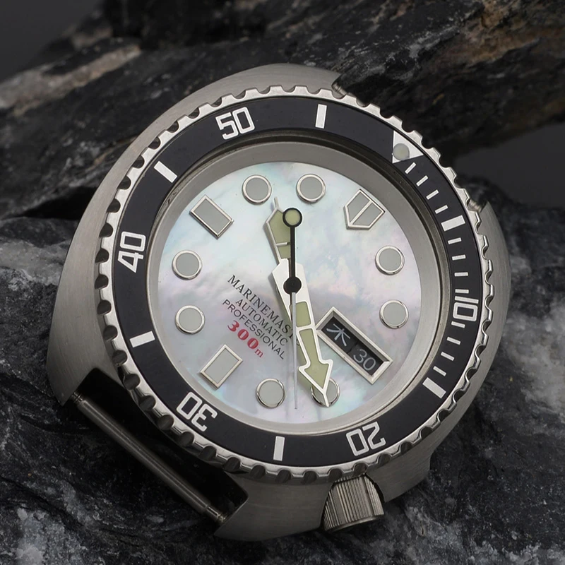 

Mod 6105 6309 Turtle Abalone Dive Watch Head With NH35 NH36A Stainless Steel Diving Men Automatic Watch 200m Waterproof