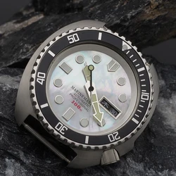 Mod  6105 6309 Turtle Abalone Dive Watch Head With NH35 NH36A Stainless Steel Diving Men Automatic Watch 200m Waterproof