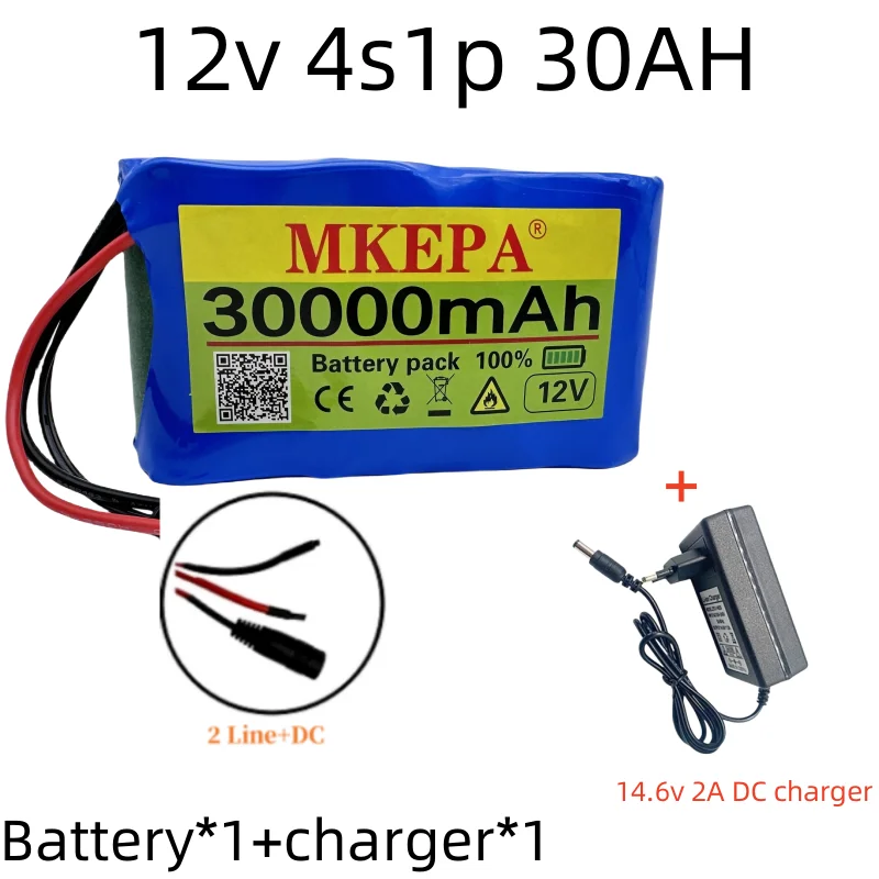 32700 LiFePO4 battery pack 4S1P 12.8V 30000mAH with 4S 40A balanced BMS for electric boat and 12V uninterrupted power supply