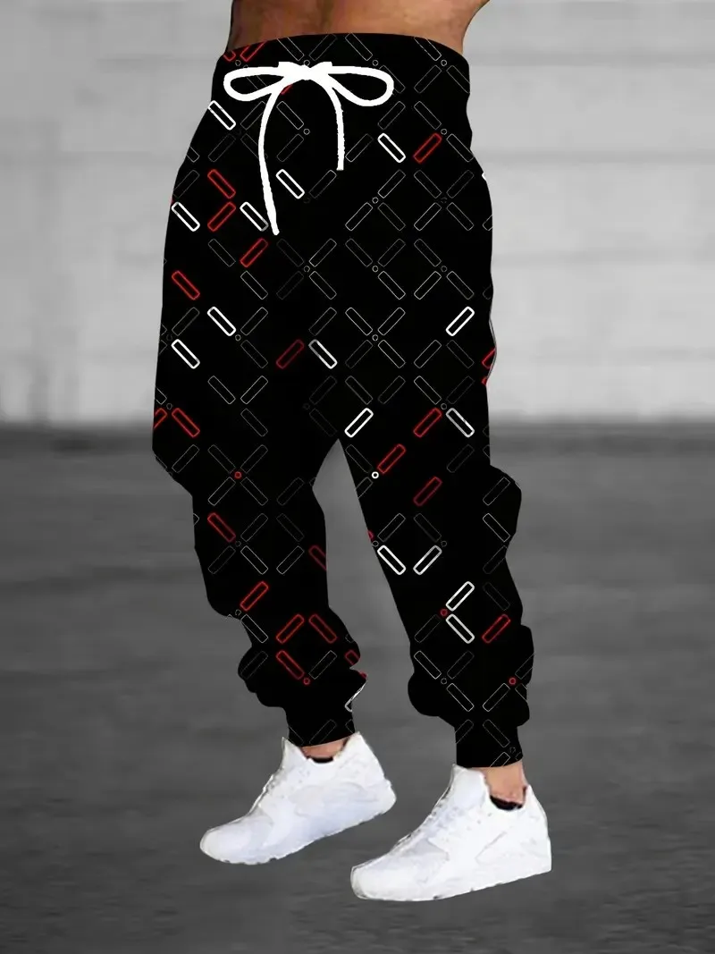 

New men's trousers for Spring and Autumn 2025 Soft casual roller skating 3D printed street men's trousers