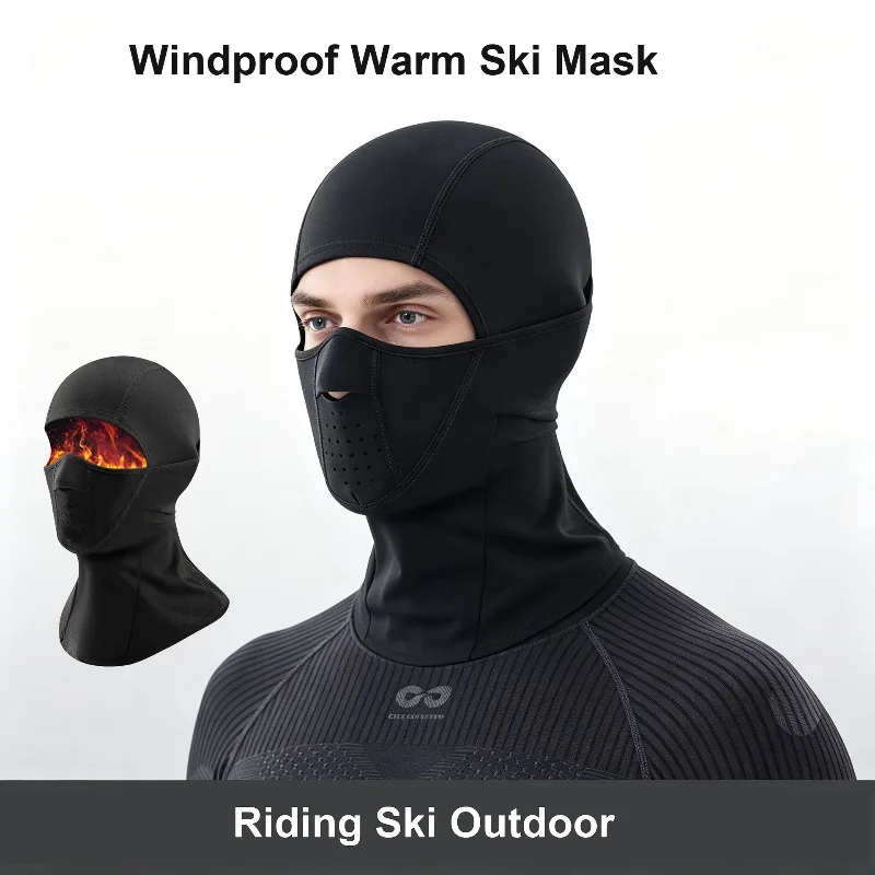 Winter Ski Face Mask Breathable Warm Neck Gaiter for Outdoor Running Motorcycle Riding Winter Sports Thermal Headwear