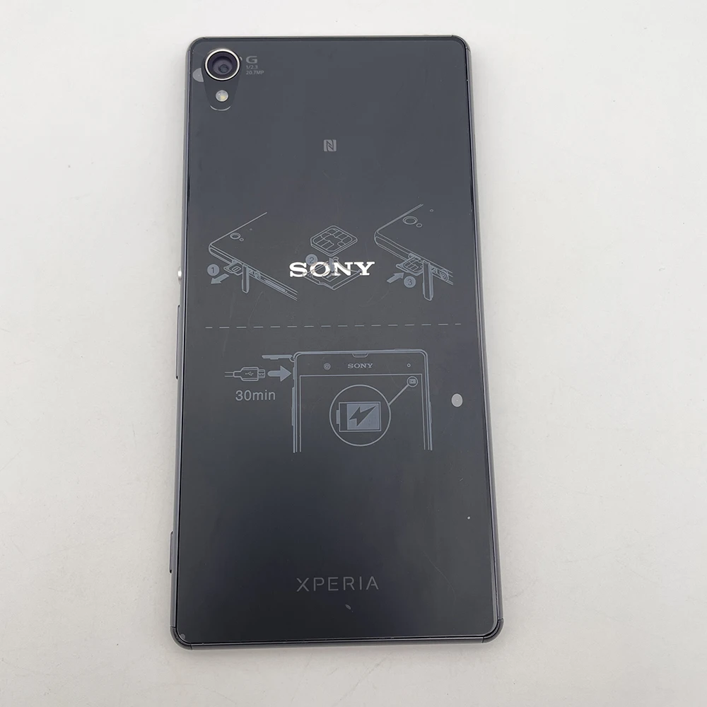 Восстановленный Оригинальный разблокированный мобильный телефон Sony Xperia Z3 D6603, 4G, 16 ГБ, 3 ГБ ОЗУ, сотовый телефон на Android, 20 МП, 5,2 дюйма, четырехъядерный, Wi-Fi, GPS, 2160p, Smphone