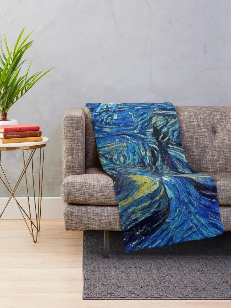 Vivec City Morrowind Starry Night Throw Blanket Blanket For Sofa