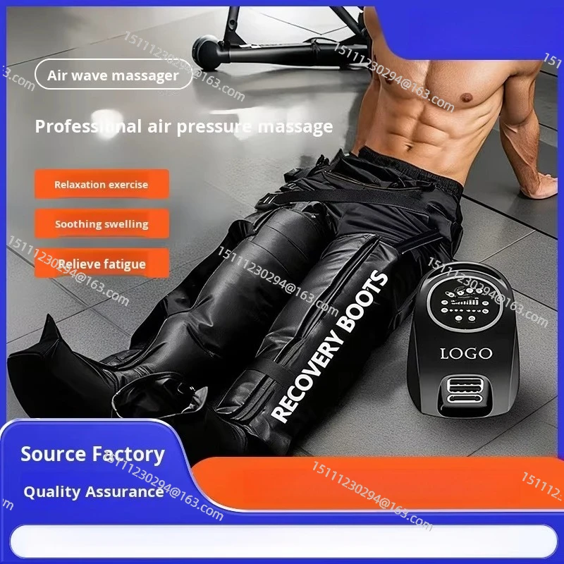 Air Pump  Sequential Compression Therapy Reboot Recovery Boots Full Leg Massager System Device