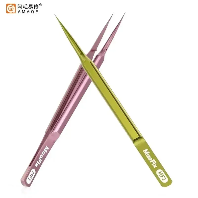 AMAOE MaoFix MF1 MF2 Titanium Alloy Tweezers for Mobile Phone Repair Precision Tweezers Antioxidation Antimagnetic Anticorrosion