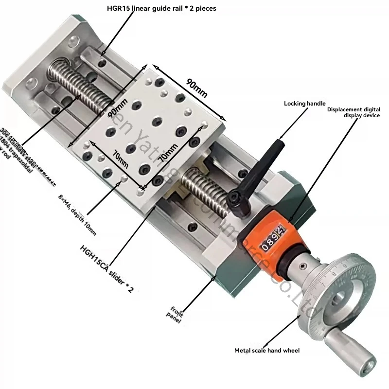 T-screw Tr1804 Lifting Table Self-locking Hand Crank Miniature Precision Guide XY Axis Sliding Module Similar To Same HOT