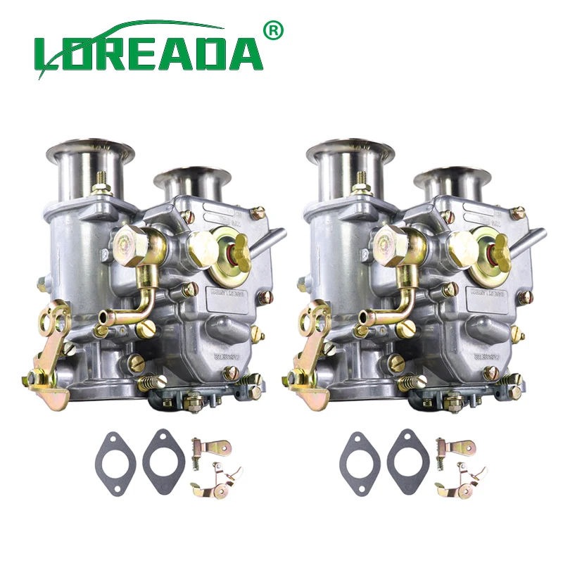 

2PCS X 40mm New Carburetor 40 DCOE 40DCOE Weber Carb Assy For Twin Choke 4, 6Cyl 1975-1992 All VW V8 Engines 199550.174