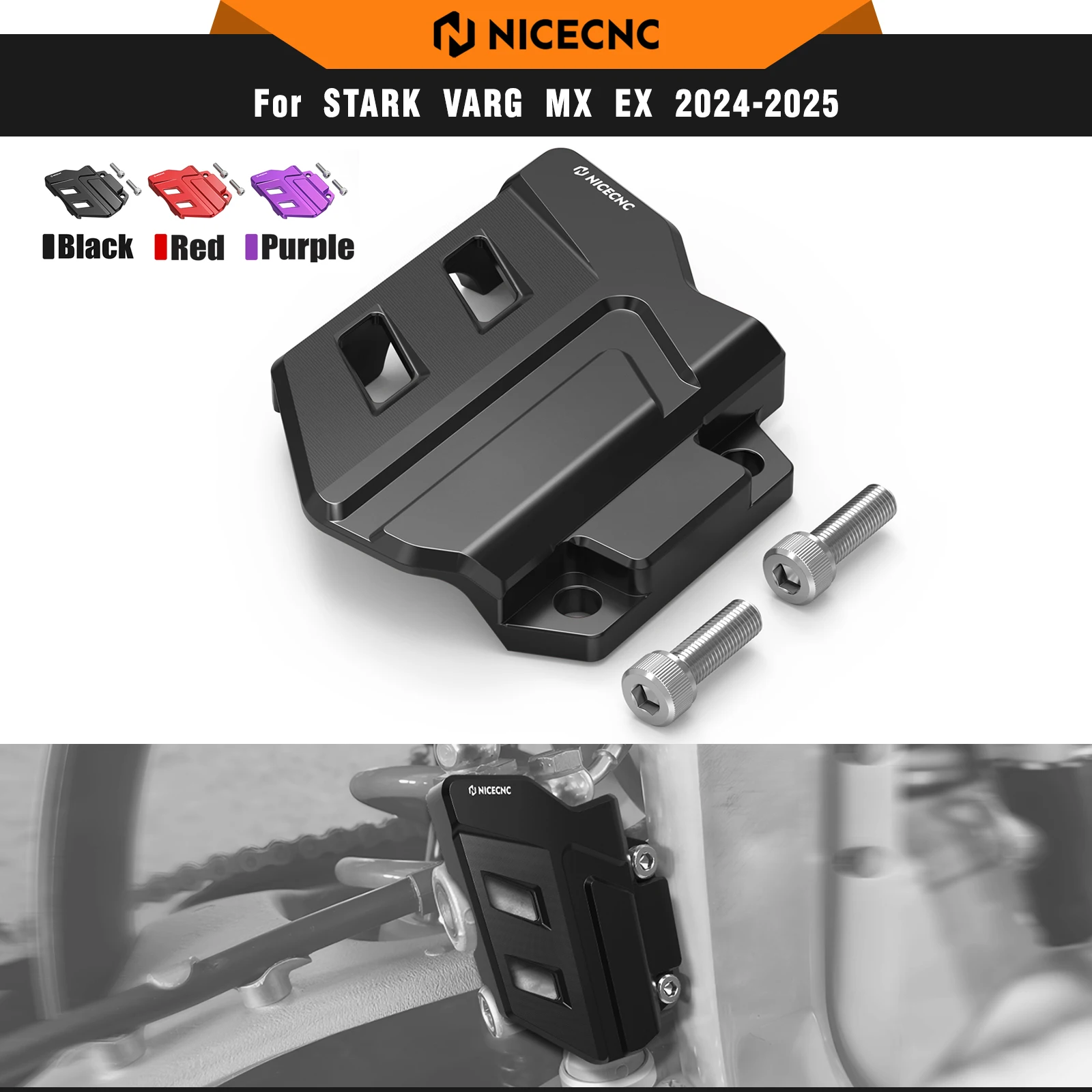 

NICECNC для Stark Varg EX MX 2024-2025, алюминиевый задний главный тормозной цилиндр, защитная крышка, электрический велосипед для грязи